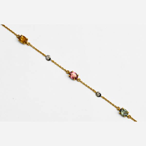 Show details for Tourmaline & Diamond Bracelet Picture of Tourmaline & Diamond Bracelet