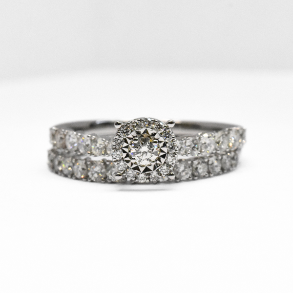 Show details for Diamond Twin Ring Picture of Diamond Twin Ring