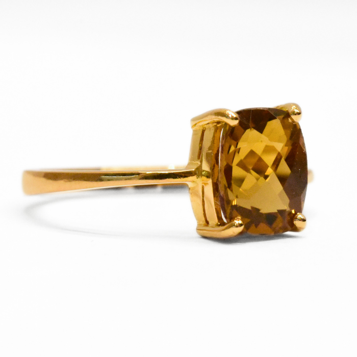 Picture of Natural Honey Quartz Ring