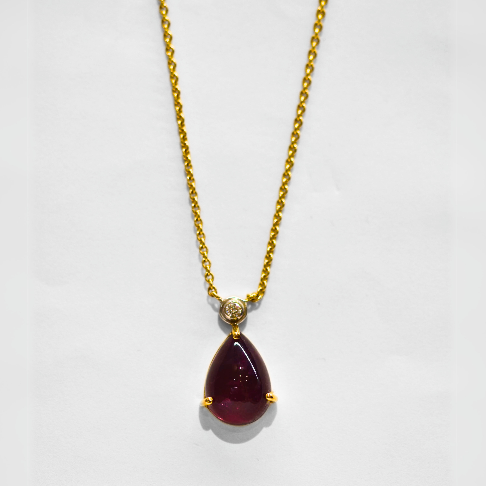 Picture of Tourmaline & Diamond Necklace