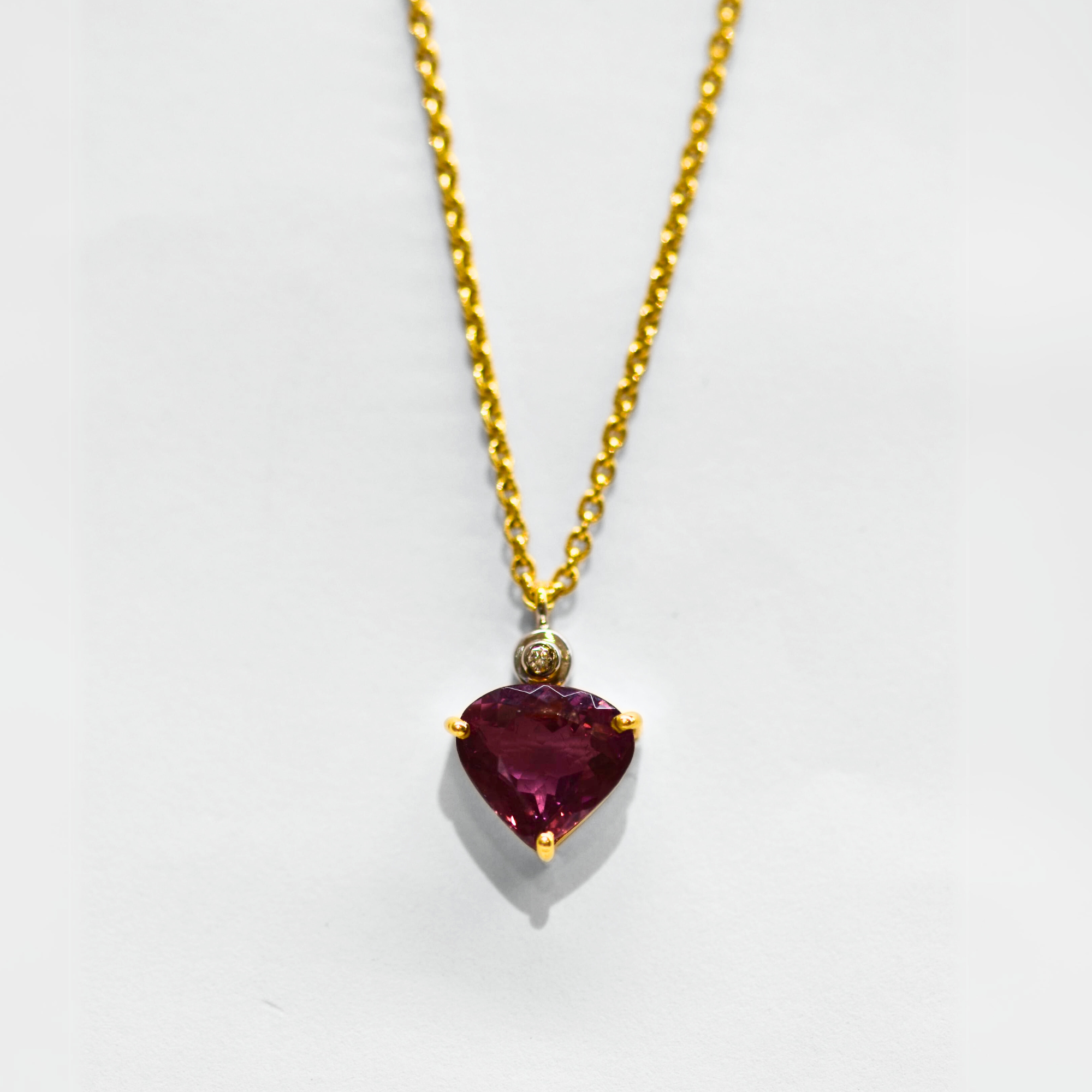 Picture of Tourmaline & Diamond Necklace